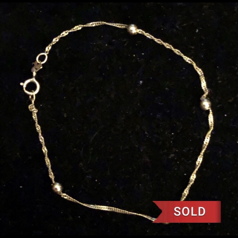 🔴sold🔴14k gold bracelet